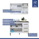 Ver imagem 6 de Lavanderia Modulada Armário Aéreo e Balcão Brasilia - Kaiki Móveis Branco