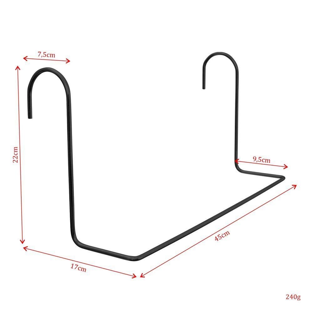 Suporte de Toalha para Box Preto - 5