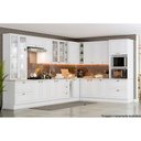 Ver imagem 4 de Módulo Cozinha Henn Americana Balcão 2 Portas c/Tampo p/ Cooktop Branco