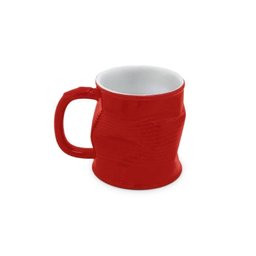 Caneca Cerâmica Lata Amassada Vermelha - Ceraflame - 2