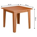 Ver imagem 3 de Mesa de Jantar Quadrada 4 Lugares Multimóveis CR50223 Cinamomo