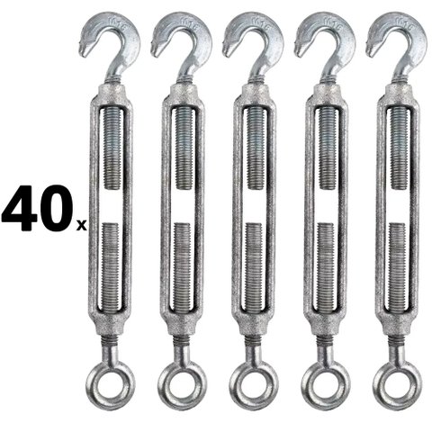 40 Esticador para Cabos de Aço 3/16 Polegadas (4,8mm)