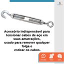 Ver imagem 2 de 40 Esticador para Cabos de Aço 3/16 Polegadas (4,8mm)