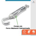 Ver imagem 3 de 40 Esticador para Cabos de Aço 3/16 Polegadas (4,8mm)