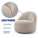 Ver imagem 7 de Kit 2 Poltronas Orgânicas Base Fixa Estofadas Design Moderno Luna Espresso Móveis