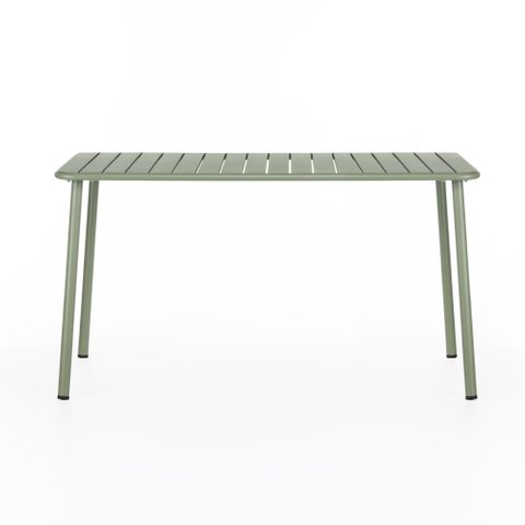 Mesa em Metal Briss Retangular 68 cm X 136 cm Verde