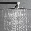 Ver imagem 2 de Kit Ducha Quadrada 20x20 Slim Ultra Fina com Acabamento para Registro Base Deca até 1'' Pol Cromado