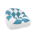 Ver imagem 2 de Kit 02 Poltrona Paloma Escritório Sala Pé Plástico Suede Branco e Suede Azul Turquesa - Dominic Deco