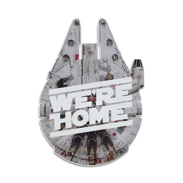 Porta Chaves Falcon We're Home Star Wars