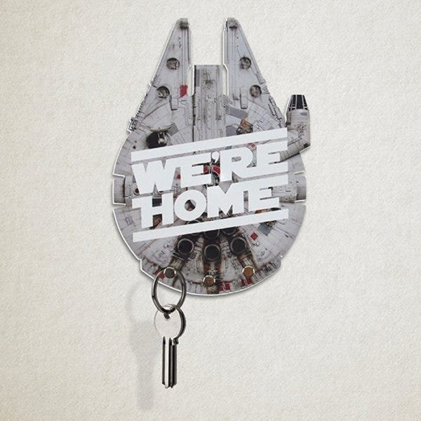 Porta Chaves Falcon We're Home Star Wars - 2