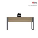 Ver imagem 7 de Escrivaninha Mesa Escritório X 150cm Industrial Noce Naturalle e Grafito Marrom/Marromle