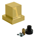 Ver imagem 1 de Acabamento Registro Volante Quadrado P/ Docol Metal Dourado
