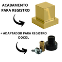 Ver imagem 7 de Acabamento Registro Volante Quadrado P/ Docol Metal Dourado