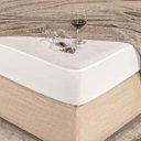 Ver imagem 1 de Protetor Impermeável Para Colchão Casal King com Elástico Em Toda Volta - Branco