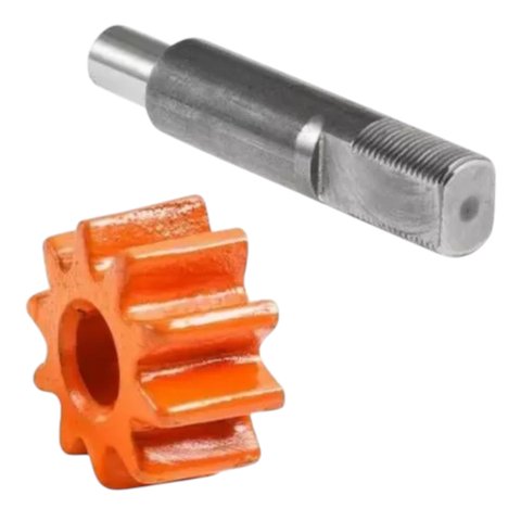 Eixo + Pinhão Cremalheira Volante 400lt Laranja Metalpama