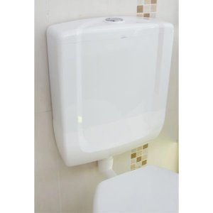 Caixa Descarga Acoplada Pvc Para Vaso Sanitário - Cinza claro