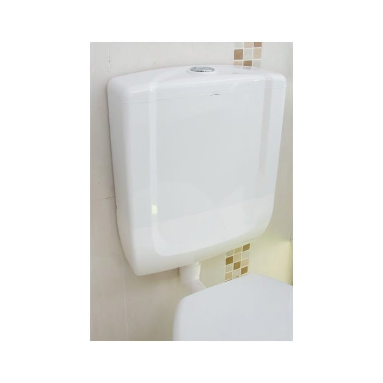 Caixa Descarga Acoplada Pvc Para Vaso Sanitário - Cinza claro