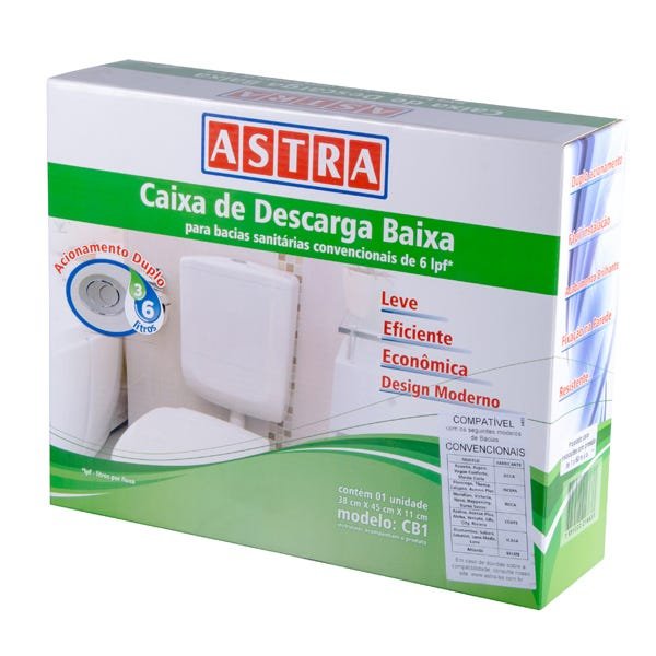 Caixa Descarga Acoplada Pvc Para Vaso Sanitário - Cinza claro - 3