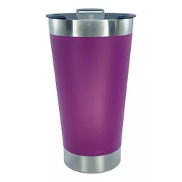Copo Térmico de Cerveja (com Tampa)| 473ml:roxo - 1