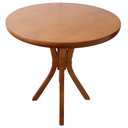 Ver imagem 2 de Mesa Marcela Selva Redonda Diam 80 Cm Restaurante Cafeteria Cozinha Sala de Jantar Castanho Mogno