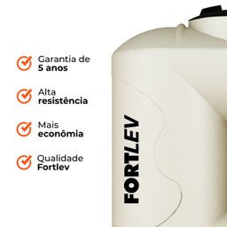 Tanque Reservatório de Água Polietileno Slim 600 Litros Fortlev - 5
