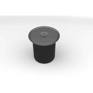 Lixeira Redonda para Embutir Inox 5l