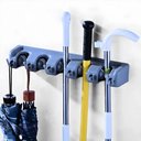Ver imagem 7 de Organizador Parede Multiuso Suporte 6 Ganchos Vassouras Rodos