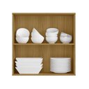 Ver imagem 5 de Armario Aereo 2 Portas 80 Cm Cria 12597 Freijo Ripado Pln