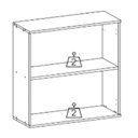 Ver imagem 6 de Armario Aereo 2 Portas 80 Cm Cria 12597 Freijo Ripado Pln