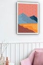 Ver imagem 1 de Quadro Decorativo Abstrato Montanha Cores - 70x50cm:moldura Preta