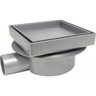 Ralo Invisível Oculto Sifonado Reversível Abs 13x13 Regulável - Cinza claro - 1
