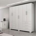 Ver imagem 1 de Guarda Roupa Agata 6 Portas 6 Gavetas com 6 Pés Clic Móveis