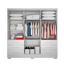 Ver imagem 3 de Guarda Roupa Agata 6 Portas 6 Gavetas com 6 Pés Clic Móveis
