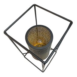 Lanterna Decorativo Premium com Luz Estrutura Metal Rústico Espressione Lanterna Decorativa, Lantern - 5