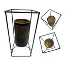 Ver imagem 1 de Lanterna Decorativo Premium com Luz Estrutura Metal Rústico Espressione Lanterna Decorativa, Lantern