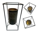 Ver imagem 1 de Lanterna Decorativo Premium com Luz Estrutura Metal Rústico Espressione Lanterna Decorativa, Lantern