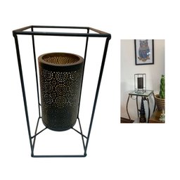 Lanterna Decorativo Premium com Luz Estrutura Metal Rústico Espressione Lanterna Decorativa, Lantern - 3