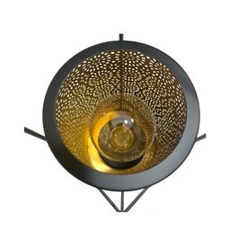 Lanterna Decorativo Premium com Luz Estrutura Metal Rústico Espressione Lanterna Decorativa, Lantern - 8