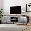 Ver imagem 1 de Rack para TV Até 75 Polegadas Kaia com 2 Portas com LED Babus