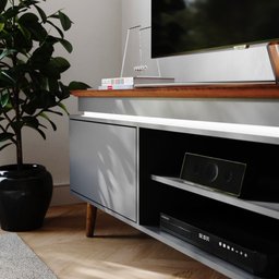 Rack para TV Até 75 Polegadas Kaia com 2 Portas com LED Babus - 5