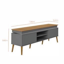 Rack para TV Até 75 Polegadas Kaia com 2 Portas com LED Babus - 3