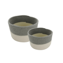 Ver imagem 1 de Jogo 2 Cestos Round Gist Cotton S/ Alça Mimo Bh22276