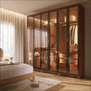 Ver imagem 2 de Guarda Roupa Casal 6 Portas Reflecta Float com LED Lucent 231cm - Canella