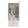 Guarda-Roupa 2 Portas 2 Gavetas Sleep Branco Caemmun - 5
