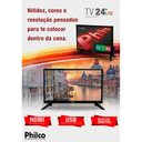 Ver imagem 4 de TV LED 24 Polegadas Philco Ph24N91D Hd com Conversor Digital 1 Hdmi 1 Usb