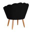 Ver imagem 2 de Kit 2 Poltronas Decorativa para Sala de Estar Charm Suede Preto - Montanaris Decor MD MONTANARIS DEC