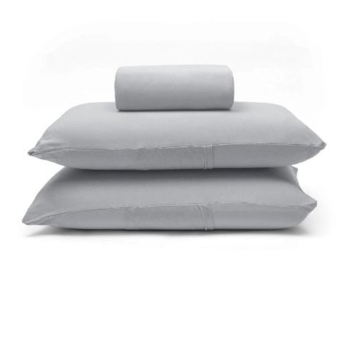 Jogo de Cama Buettner Casal Malha Basic Liso 3 Peças Prata