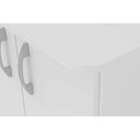 Ver imagem 5 de Balcão Multiuso Cozinha Limeira 99 2 Portas c/ Rodízio Branco - Politorno
