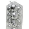 Conjunto de Bolas de Natal Prata 5cm 16 unidades - Av 09 - 2