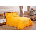 Ver imagem 1 de Cobre Leito Casal Queen Ester com 03 peças - Amarelo